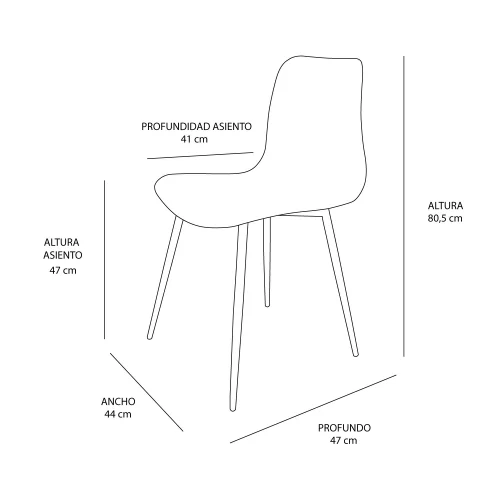 CHAISE DE FANTAISIE BRUN CLAIR