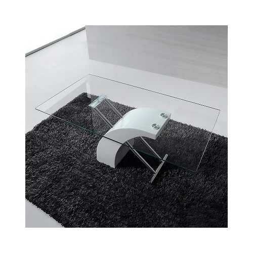 TABLE BASSE TRANSP/BLANCHE DE CLARTÉ TABLE BASSE TRANSP/BLANCHE DE CLARTÉ