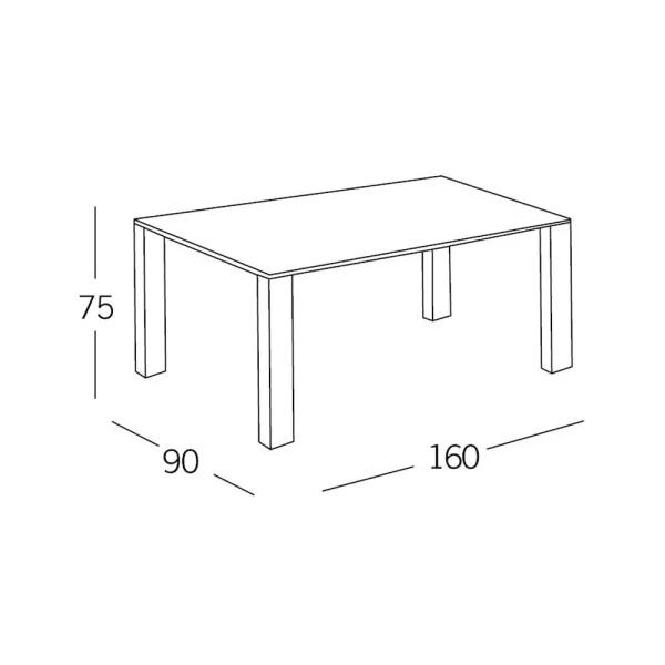 TABLE À MANGER NOIRE G’VLE