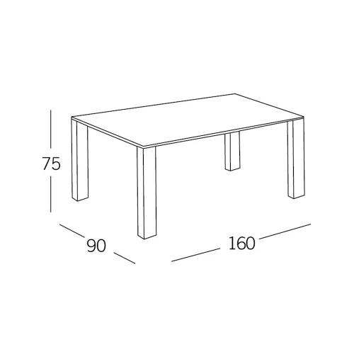 TABLE À MANGER NOIRE G’VLE