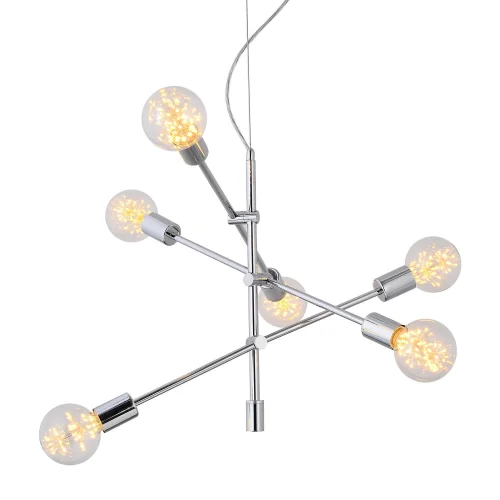 LAMPE DE PLAFOND JUPITER 6 LUMIÈRES CHROMÉES LAMPE DE PLAFOND JUPITER 6 LUMIÈRES CHROMÉES