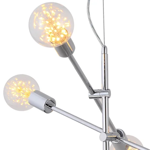 LAMPE DE PLAFOND JUPITER 6 LUMIÈRES CHROMÉES LAMPE DE PLAFOND JUPITER 6 LUMIÈRES CHROMÉES