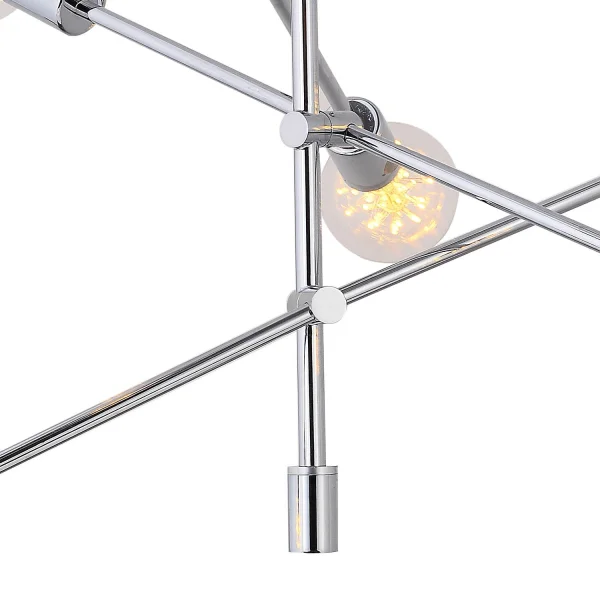 LAMPE DE PLAFOND JUPITER 6 LUMIÈRES CHROMÉES LAMPE DE PLAFOND JUPITER 6 LUMIÈRES CHROMÉES