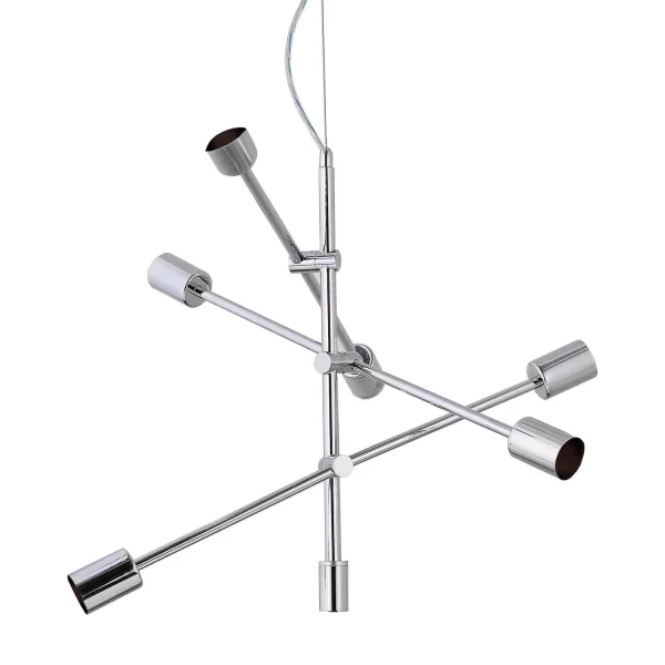 LAMPE DE PLAFOND JUPITER 6 LUMIÈRES CHROMÉES LAMPE DE PLAFOND JUPITER 6 LUMIÈRES CHROMÉES