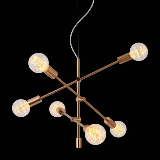 LAMPE DE PLAFOND JUPITER 6 LUMIÈRES DE BRONZE 2