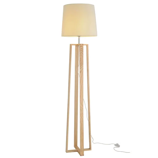 LAMPE DE SOL LINDBERG ÉCRAN BEIGE
