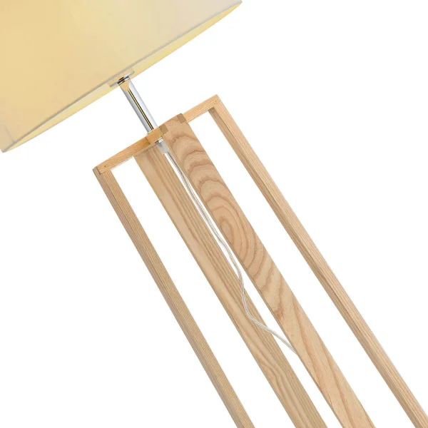 LAMPE DE SOL LINDBERG ÉCRAN BEIGE